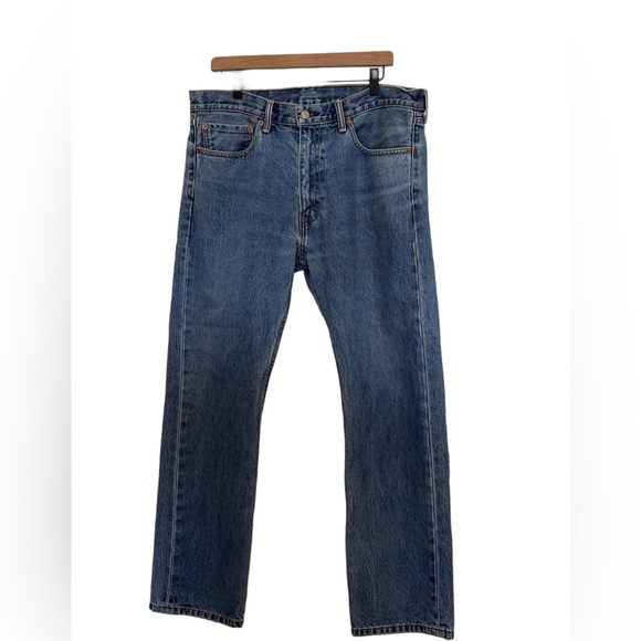 Levi’s 505 Regular Fit Straight Leg Jeans 36W 32L - Picture 3 of 9